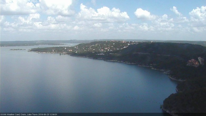 Lake Travis webcam, June 20, 2016 11:25 AM CT