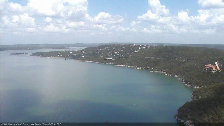 Lake Travis webcam, June 20, 2016 11:30 AM CT