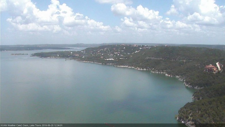 Lake Travis webcam, June 20, 2016 11:50 AM CT
