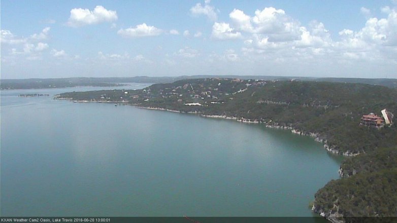 Lake Travis webcam, June 20, 2016 12:20 PM CT