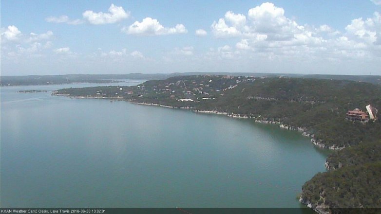 Lake Travis webcam, June 20, 2016 12:30 PM CT
