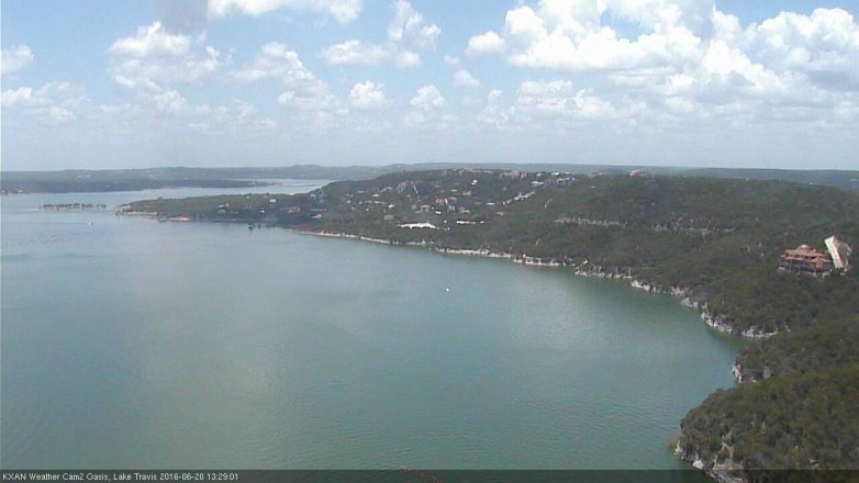 Lake Travis webcam, June 20, 2016 12:50 PM CT