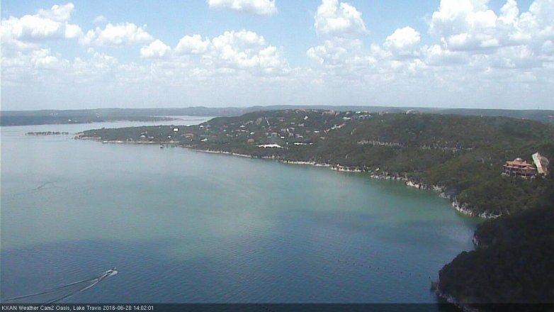 Lake Travis webcam, June 20, 2016 1:05 PM CT