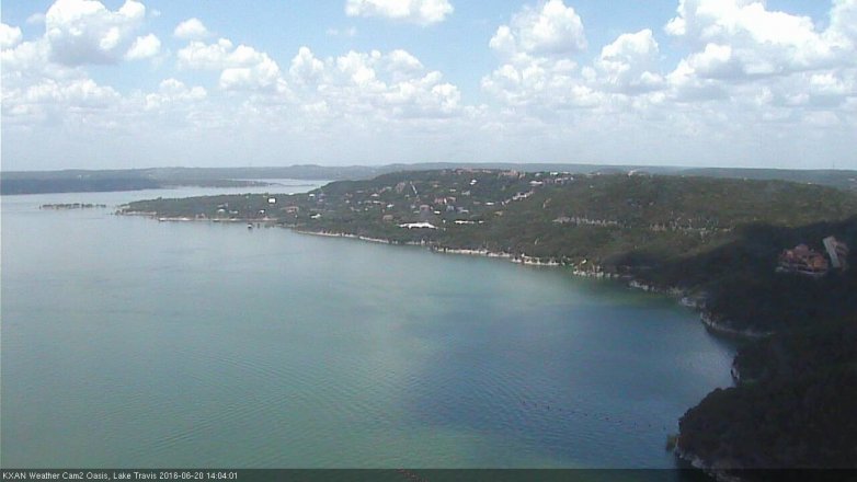 Lake Travis webcam, June 20, 2016 1:20 PM CT