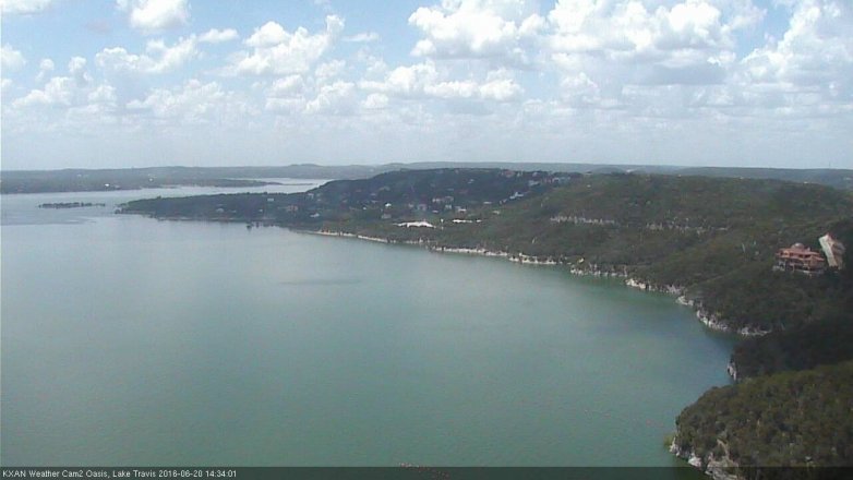 Lake Travis webcam, June 20, 2016 2:00 PM CT