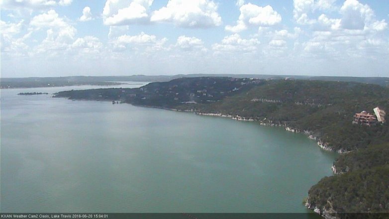 Lake Travis webcam, June 20, 2016 2:20 PM CT