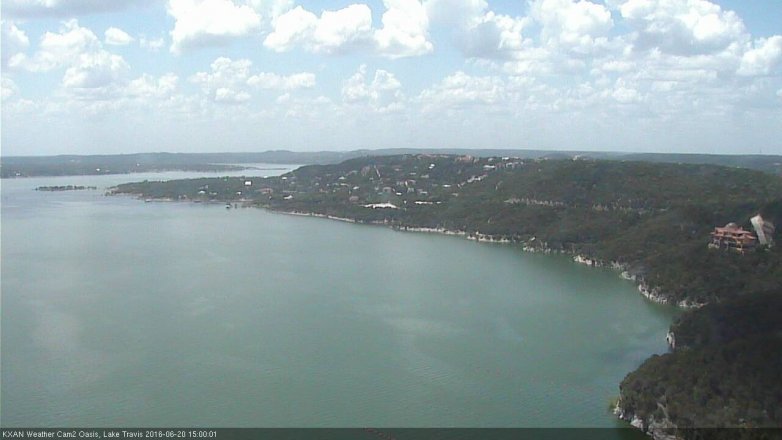 Lake Travis webcam, June 20, 2016 2:30 PM CT
