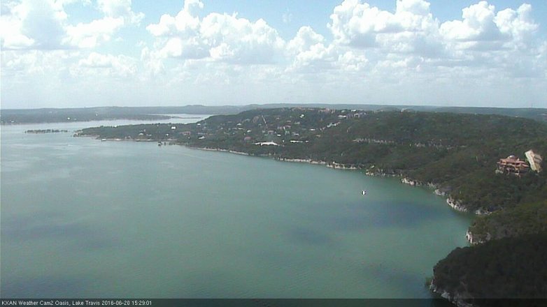 Lake Travis webcam, June 20, 2016 2:40 PM CT