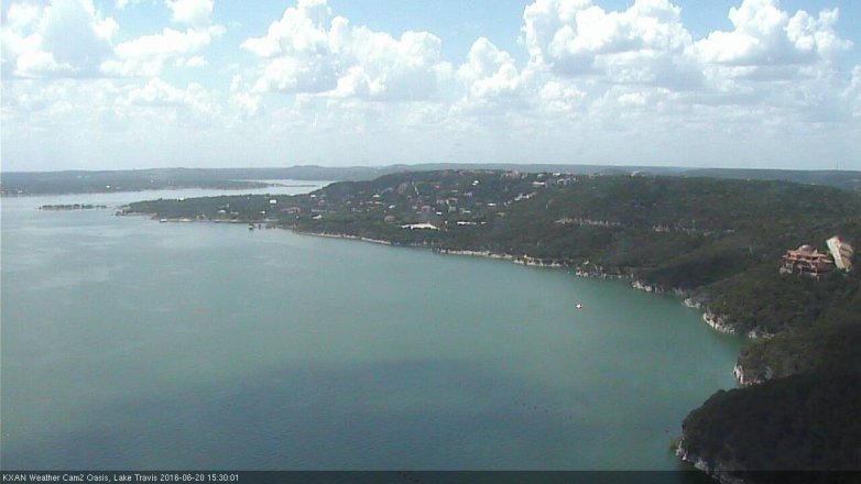 Lake Travis webcam, June 20, 2016 2:50 PM CT