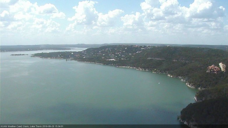 Lake Travis webcam, June 20, 2016 3:00 PM CT