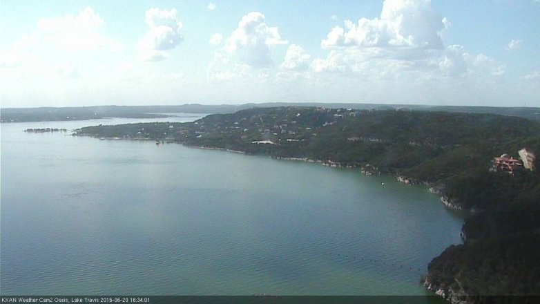 Lake Travis webcam, June 20, 2016 3:50 PM CT
