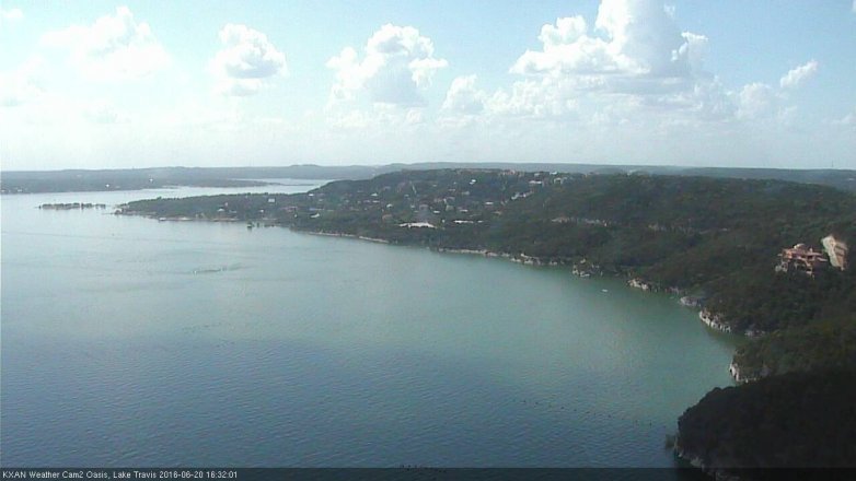 Lake Travis webcam, June 20, 2016 4:00 PM CT