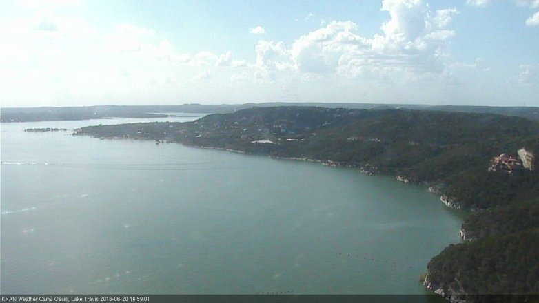 Lake Travis webcam, June 20, 2016 4:05 PM CT
