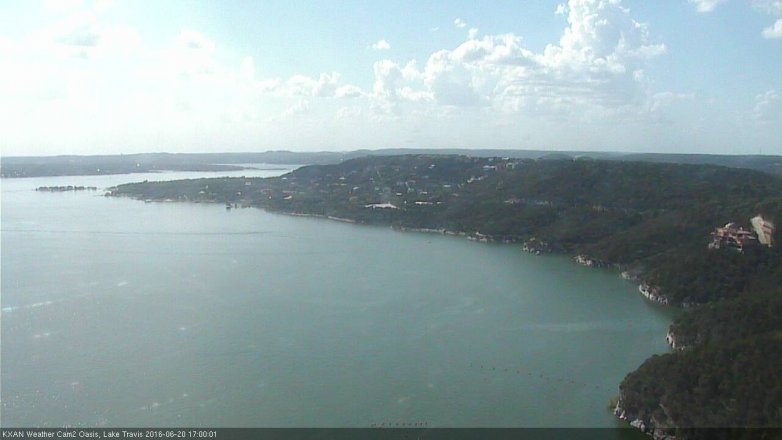 Lake Travis webcam, June 20, 2016 4:15 PM CT