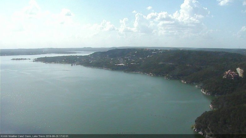 Lake Travis webcam, June 20, 2016 4:20 PM CT