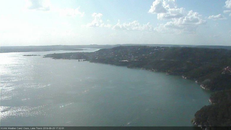Lake Travis webcam, June 20, 2016 4:50 PM CT