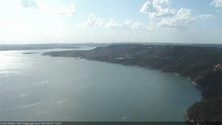 Lake Travis webcam, June 20, 2016 5:00 PM CT