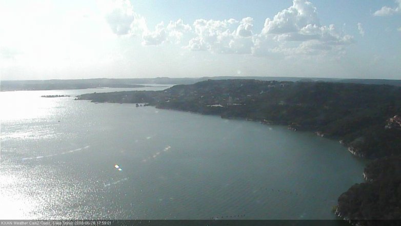 Lake Travis webcam, June 20, 2016 5:05 PM CT
