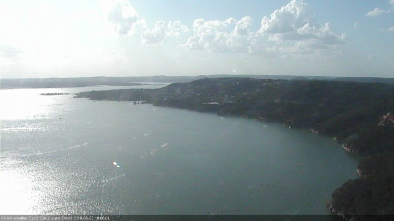 Lake Travis webcam, June 20, 2016 5:15 PM CT