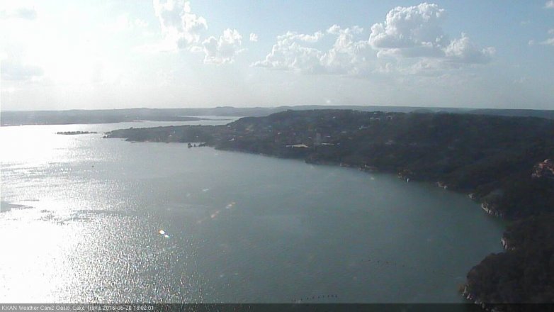 Lake Travis webcam, June 20, 2016 5:30 PM CT