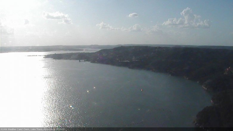 Lake Travis webcam, June 20, 2016 5:45 PM CT