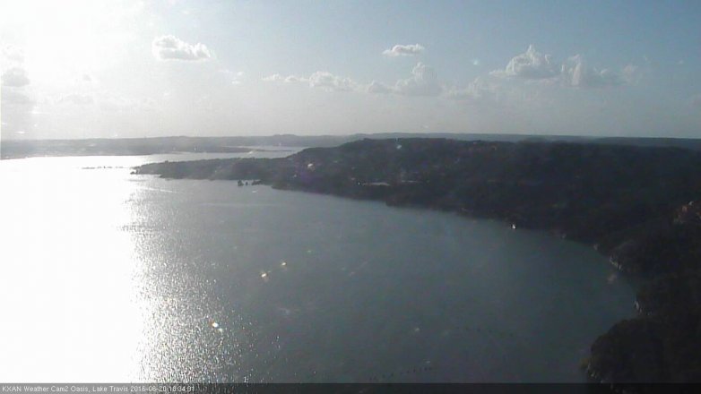 Lake Travis webcam, June 20, 2016 6:00 PM CT