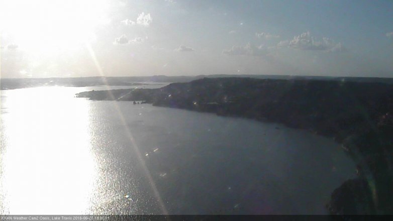 Lake Travis webcam, June 20, 2016 6:05 PM CT