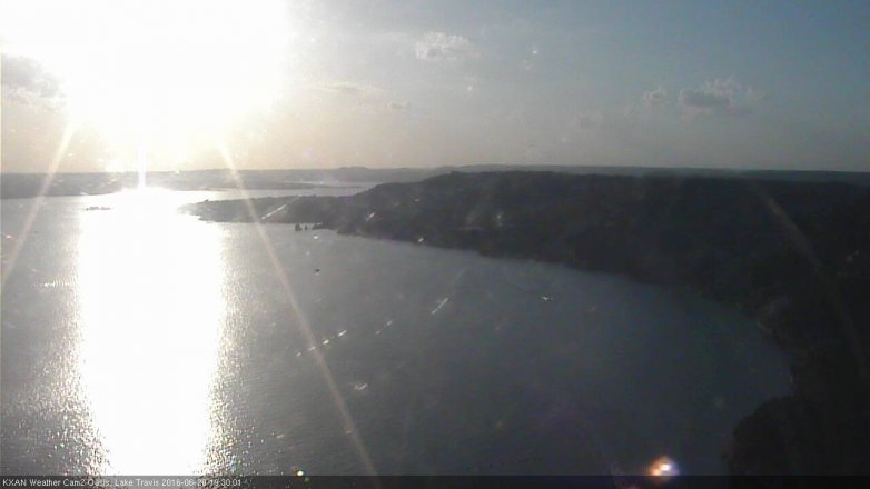 Lake Travis webcam, June 20, 2016 6:55 PM CT