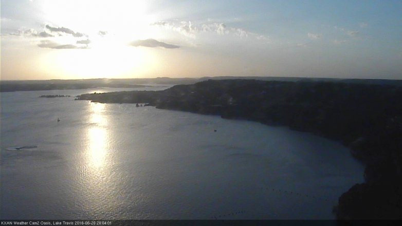 Lake Travis webcam, June 20, 2016 7:15 PM CT