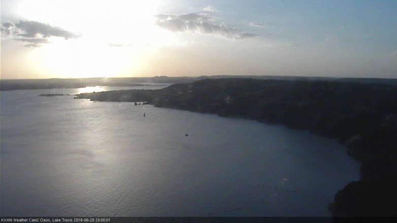 Lake Travis webcam, June 20, 2016 7:20 PM CT