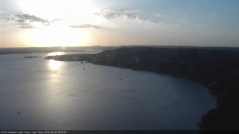 Lake Travis webcam, June 20, 2016 7:25 PM CT