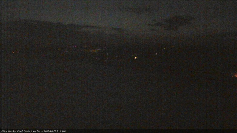 Lake Travis webcam, June 20, 2016 9:00 PM CT