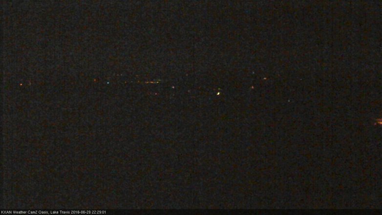 Lake Travis webcam, June 20, 2016 9:45 PM CT