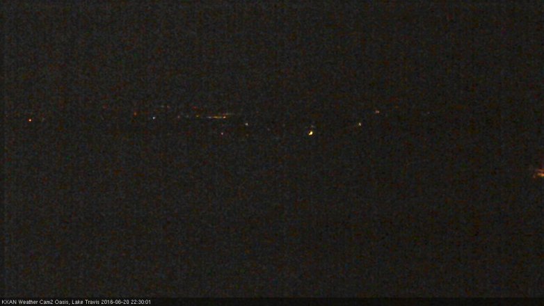 Lake Travis webcam, June 20, 2016 10:00 PM CT