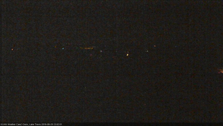 Lake Travis webcam, June 20, 2016 10:10 PM CT
