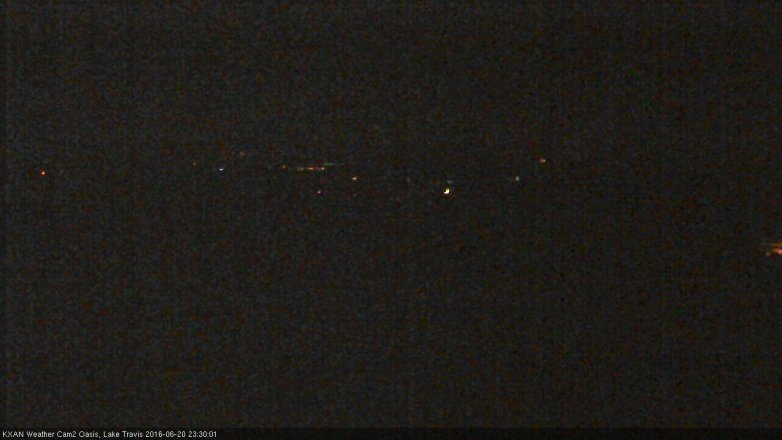Lake Travis webcam, June 20, 2016 10:35 PM CT
