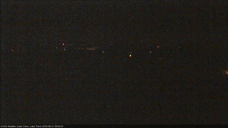 Lake Travis webcam, June 20, 2016 11:15 PM CT