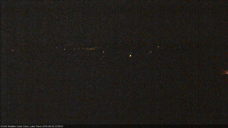 Lake Travis webcam, June 20, 2016 11:30 PM CT
