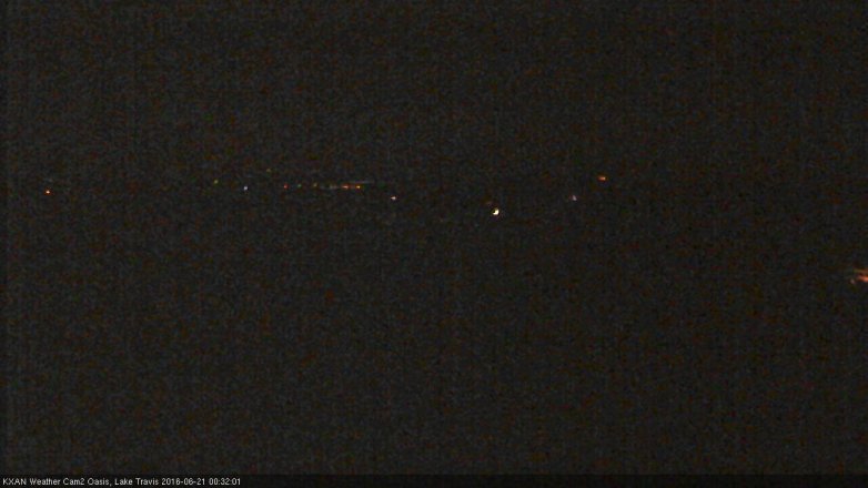 Lake Travis webcam, June 20, 2016 11:35 PM CT