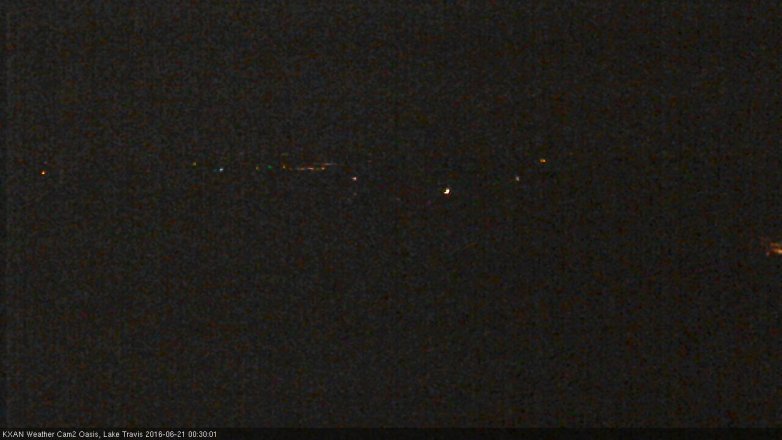 Lake Travis webcam, June 20, 2016 11:50 PM CT