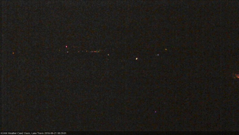Lake Travis webcam, June 20, 2016 11:55 PM CT