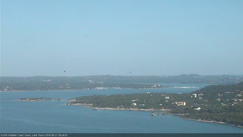 Lake Travis webcam, June 21, 2016 9:05 AM CT