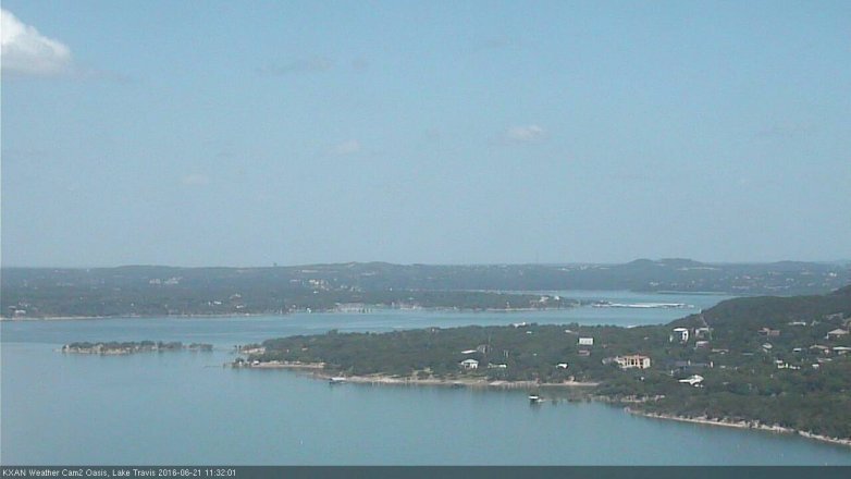 Lake Travis webcam, June 21, 2016 11:00 AM CT