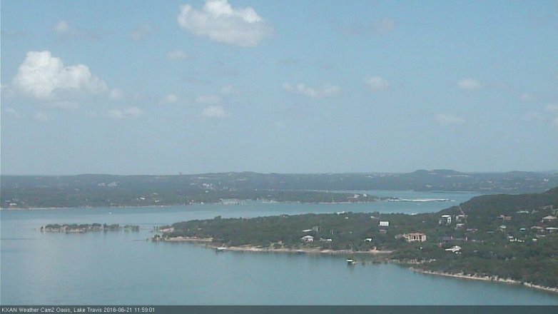 Lake Travis webcam, June 21, 2016 11:15 AM CT