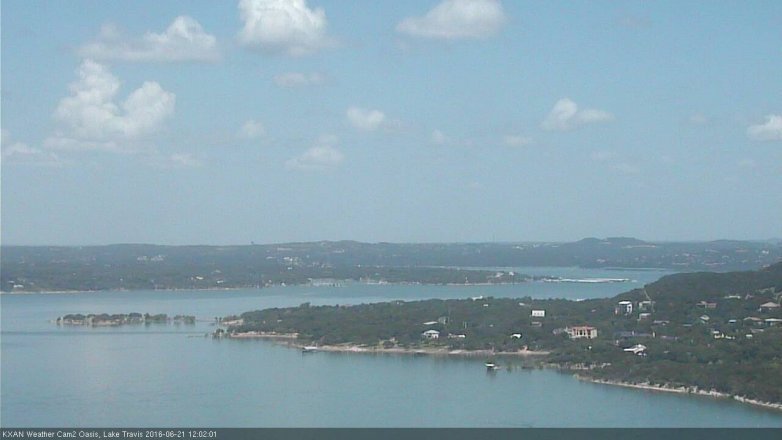 Lake Travis webcam, June 21, 2016 11:25 AM CT