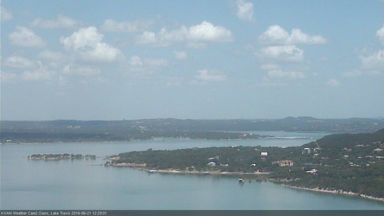 Lake Travis webcam, June 21, 2016 11:35 AM CT