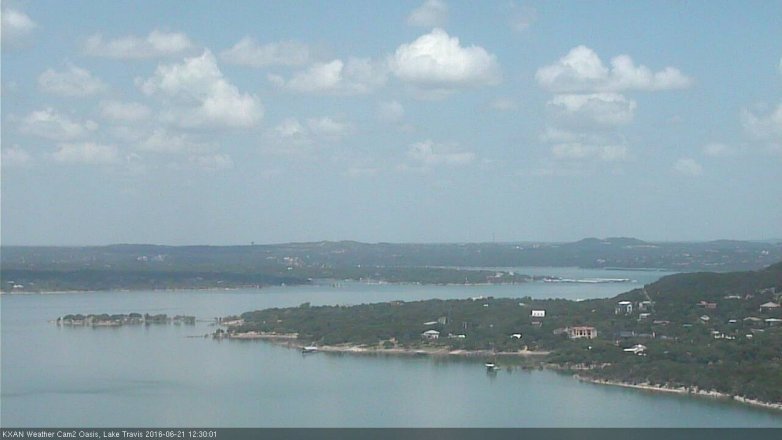 Lake Travis webcam, June 21, 2016 11:40 AM CT