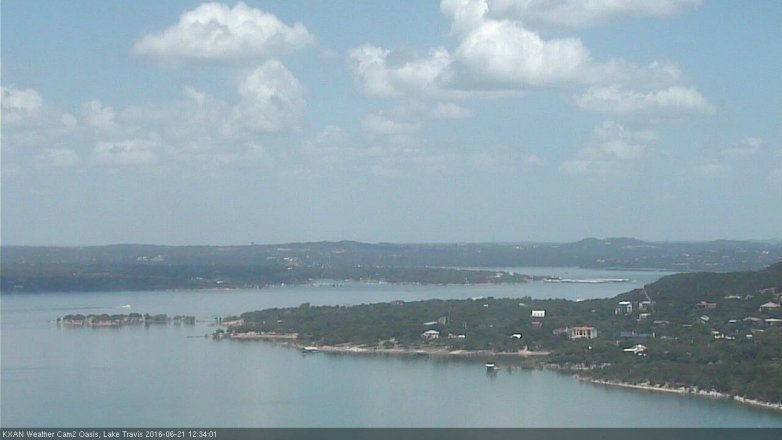 Lake Travis webcam, June 21, 2016 11:55 AM CT