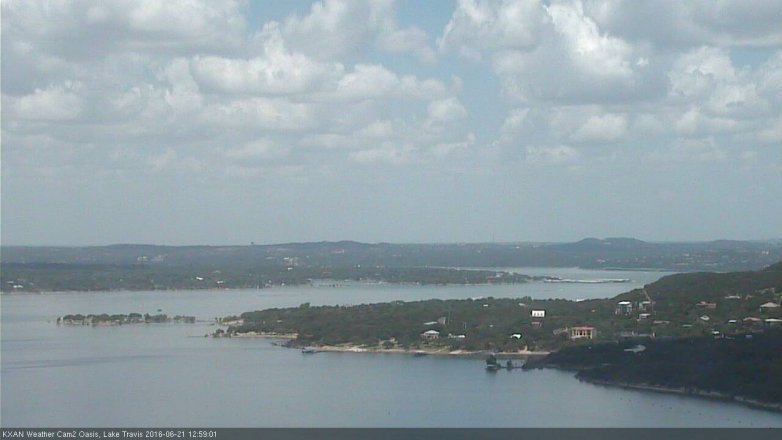 Lake Travis webcam, June 21, 2016 12:10 PM CT