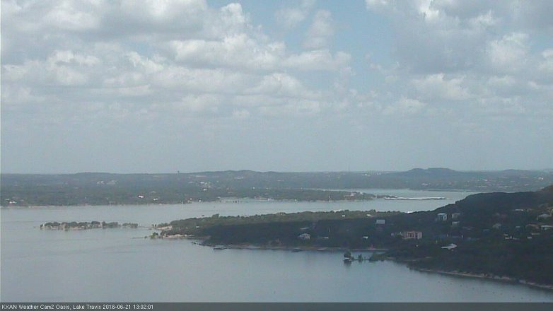 Lake Travis webcam, June 21, 2016 12:15 PM CT